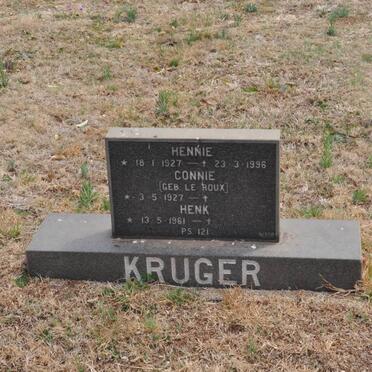 KRUGER Hennie 1927-1996 &amp; Connie LE ROUX 1927- :: KRUGER Henk 1961-