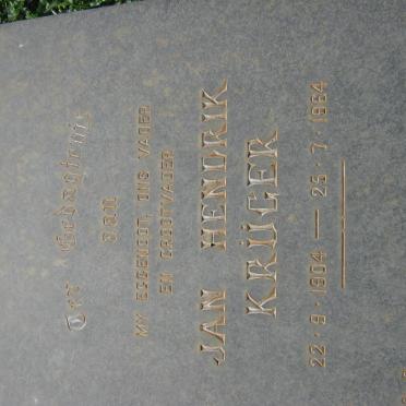 KRÜGER Jan Hendrik 1904-1964