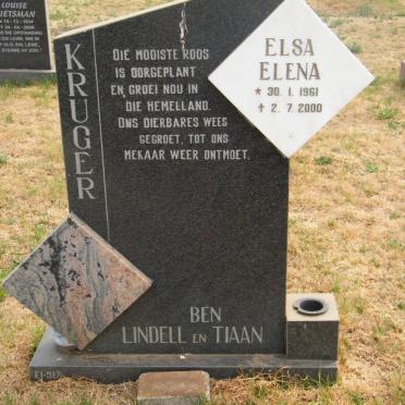 KRUGER Elsa Elena 1961-2000