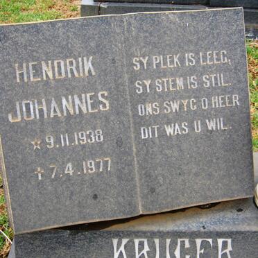 KRUGER Hendrik Johannes 1938-1977