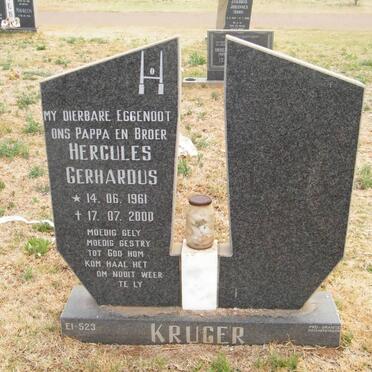 KRUGER Hercules Gerhardus 1961-2000
