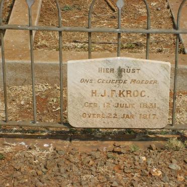 KROG H.J.F. 1831-1917