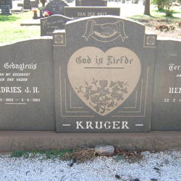 KRUGER Andries J.H. 1909-1963 &amp; Hendrina W. 1915-1981