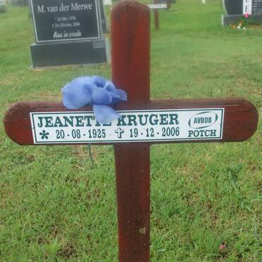 KRUGER Janette 1925-2006