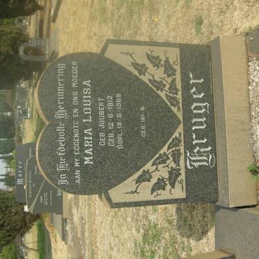 KRUGER Diederik Johannes 1907-1977 &amp; Maria Louisa JOUBERT 1912-1969