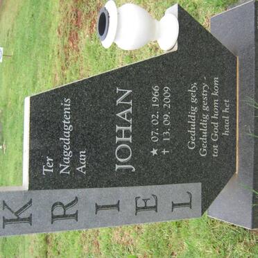 KRIEL Johan 1966-2009