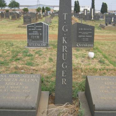 KRUGER Theunis Gertse 1906-1976 &amp; Anna Margaretha Elizabeth Helena 1911-1982