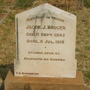KRUGER Jacob J. 1843-1919