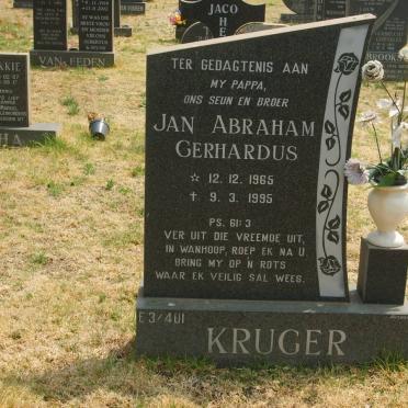 KRUGER Jan Abraham Gerhardus 1965-1995