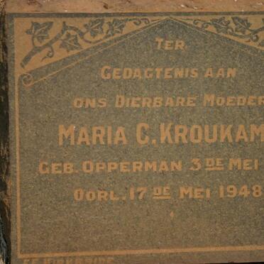 KROUKAMP Gabriel H.J. 1884-1943 &amp; Maria c. 1891-1948
