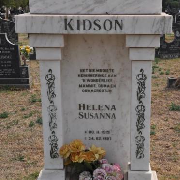 KIDSON Helena Susanna 1913-1997