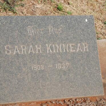 KINNEAR Sarah 1903-1937