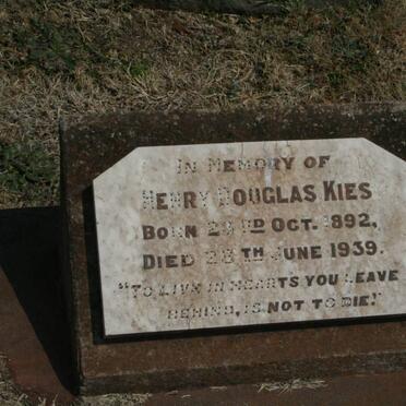 KIES Henry Douglas 1892-1939