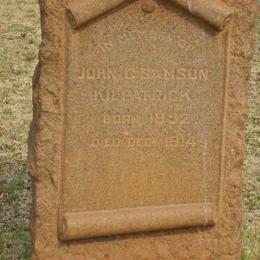KILPATRICK John G. Samson 1852-1914