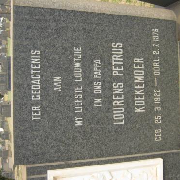 KOEKEMOER Lourens Petrus 1922-1976