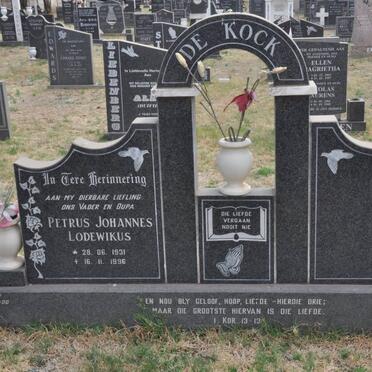 KOCK Petrus Johannes Lodewikus, de 1931-1996