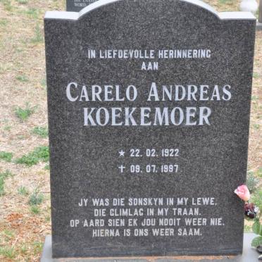 KOEKEMOER Carelo Andreas 1922-1997