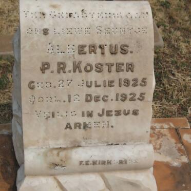 KOSTER Albertus P.R. 1925-1925
