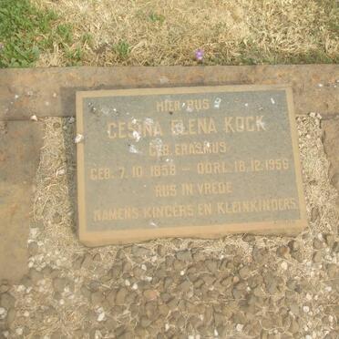 KOCK Gesina Elena nee ERASMUS 1858-1956