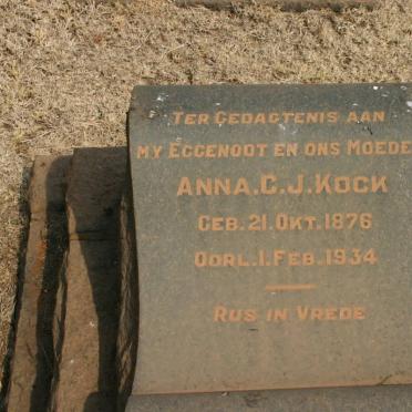 KOCK Anna C.J. 1876-1934