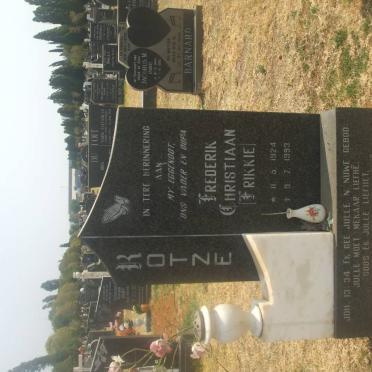 KOTZE Frederik Christiaan 1924-1993