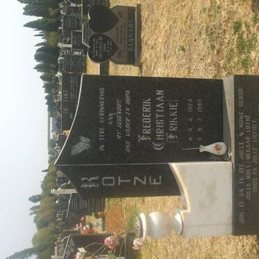 KOTZE Frederik Christiaan 1924-1993