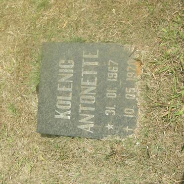 KOLENIC Antoinette 1967-1970