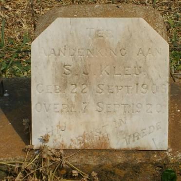 KLEU S.J. 1906-1920