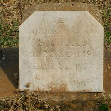 KLEU S.J. 1906-1920