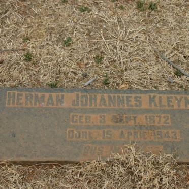 KLEYNHANS Herman Johannes 1872-1943