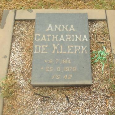 KLERK Anna Catharina, de 1914-1979
