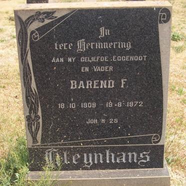 KLEYNHANS Barend F. 1909-1972