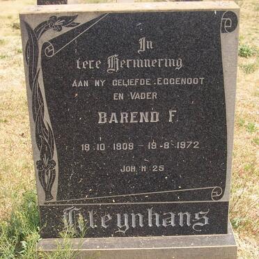 KLEYNHANS Barend F. 1909-1972