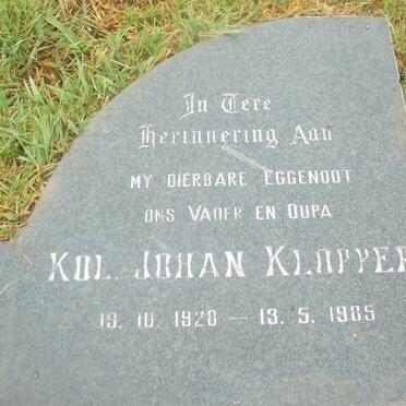 KLOPPER Johan 1928-1985