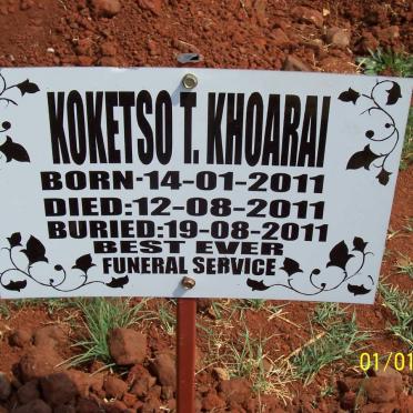 KHOARAI Koketso T. 2011-2011
