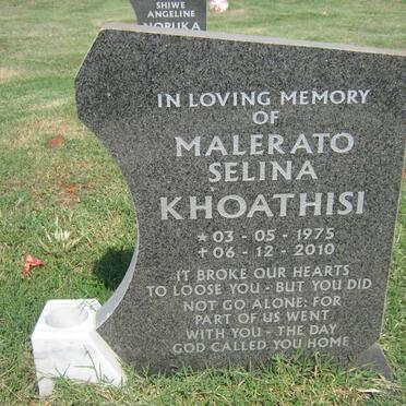 KHOATHISI Malerato Selina 1975-2010