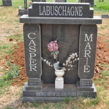 LABUSCHAGNE Casper 1924-2005 &amp; Marie 1937-2004