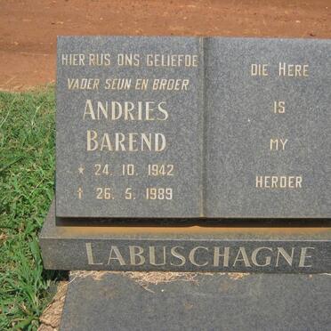 LABUSCHAGNE Andries Barend 1942-1989