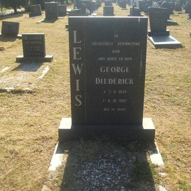 LEWIS George Diederick 1924-1987