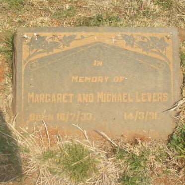 LEVERS Michael 1931- &amp; Margaret 1933-