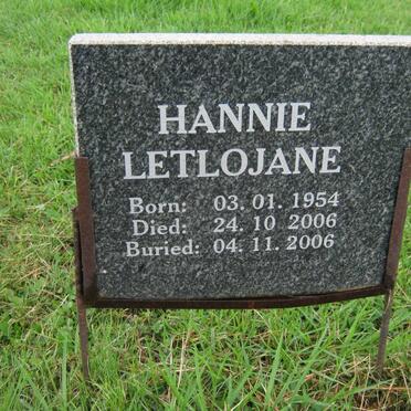 LETLOJANE Hannie 1954-2006