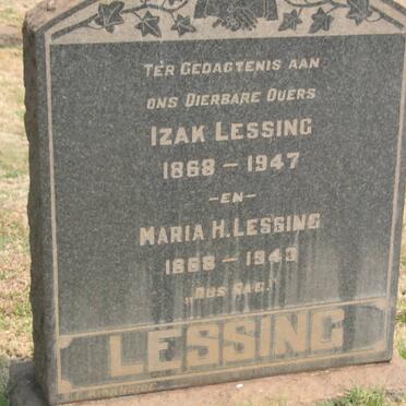 LESSING Izak 1868-1947 &amp; Maria H. 1868-1943