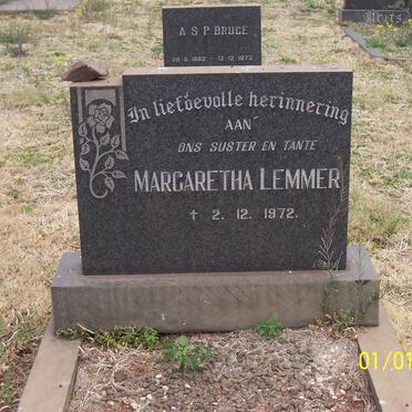 LEMMER Margaretha -1972