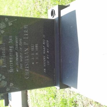 LERM Christiaan P. 1927-1986