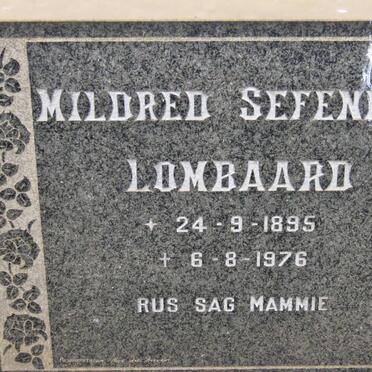 LOMBAARD Mildred Sefeneja 1895-1976
