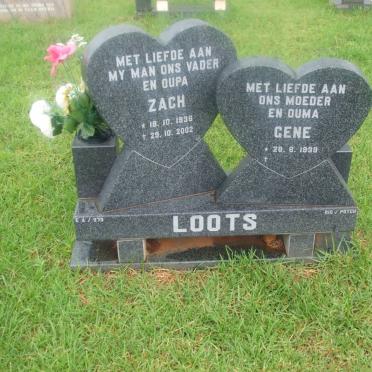 LOOTS Zach 1938-2002 &amp; Gene 1939-