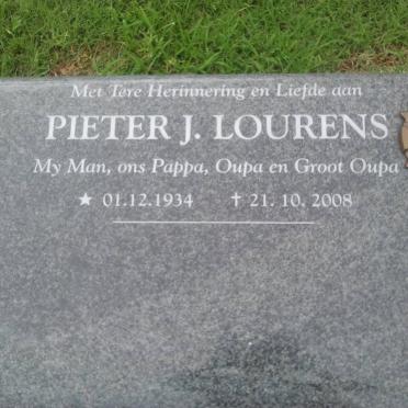 LOURENS Pieter J. 1934-2008