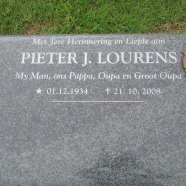 LOURENS Pieter J. 1934-2008
