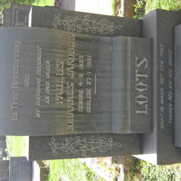 LOOTS Paulus Johannes Jakobus 1923-1961