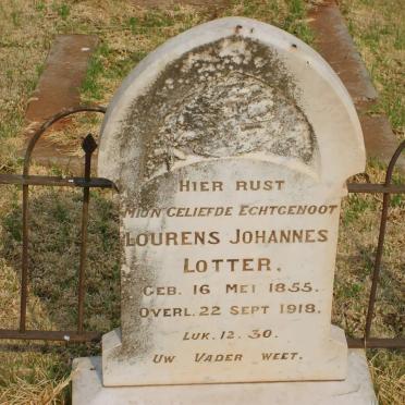 LOTTER Lourens Johannes 1855-1918